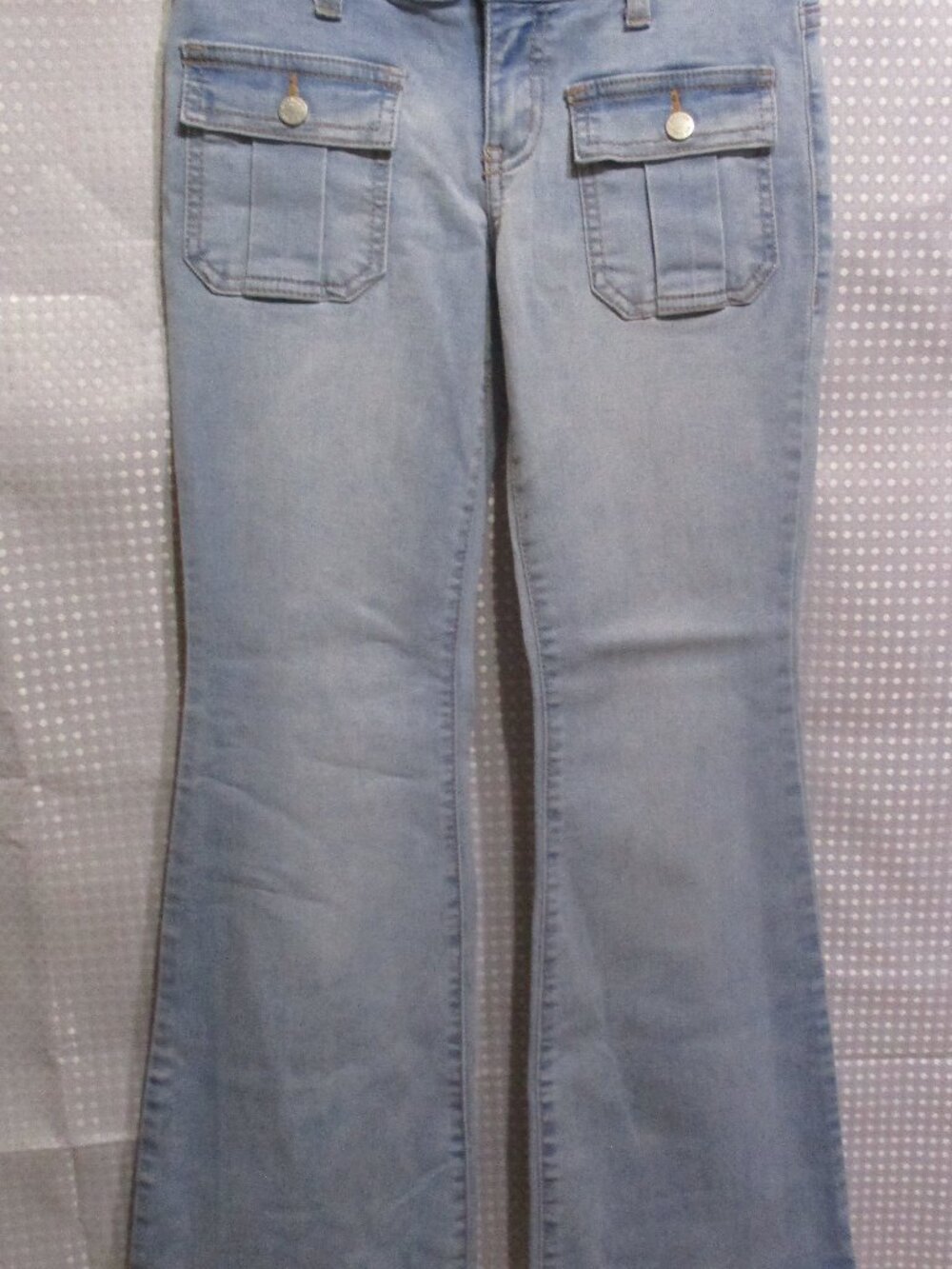 Art Class Girls Retro Bootcut Light Wash Denim Jeans w/Adjustable Waist Size 10